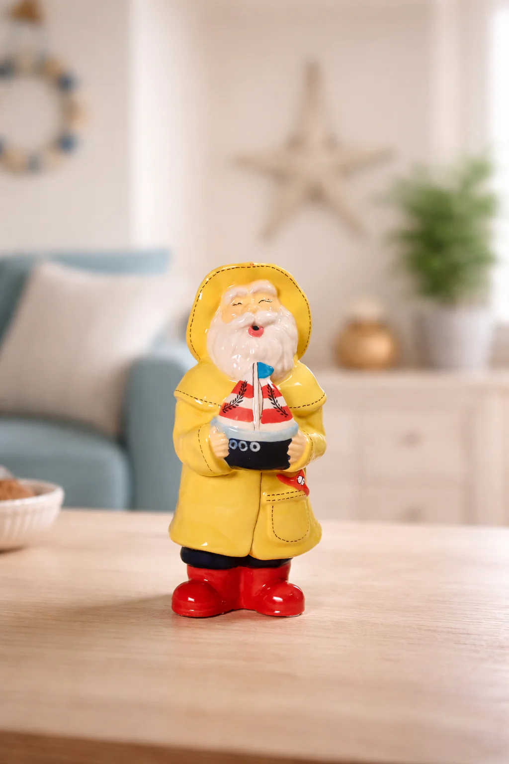 Man Holds the Sailboat Figurine - Image 2