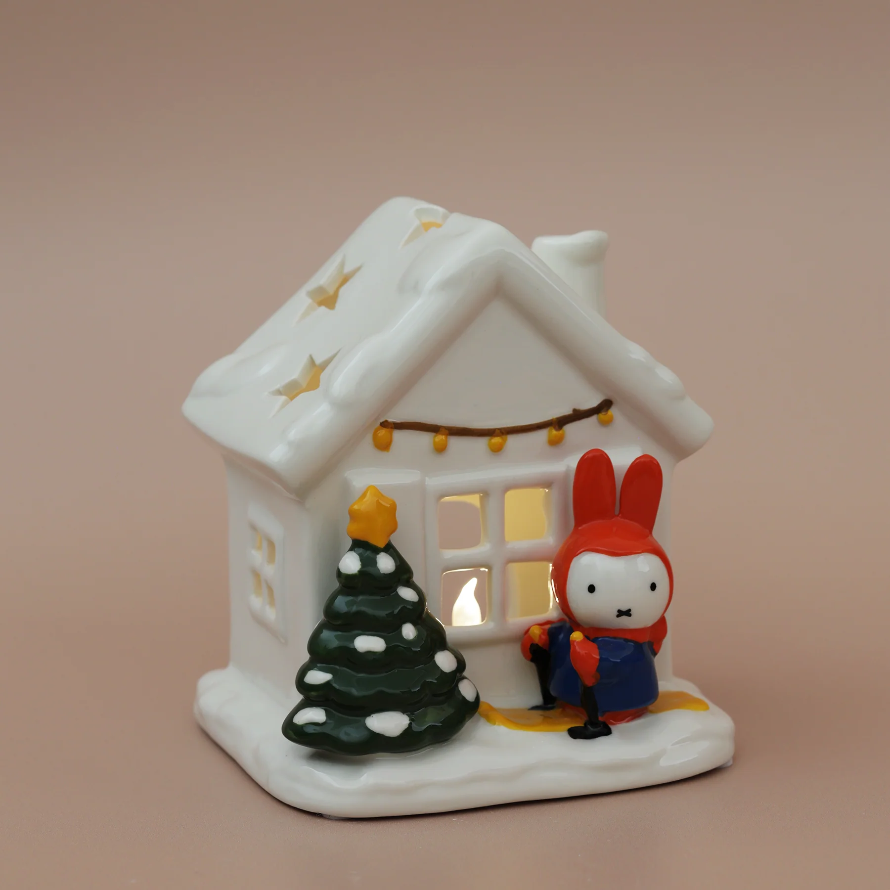 MIFFY SNOWY SKIIING CANDLE HOUSE - Image 2