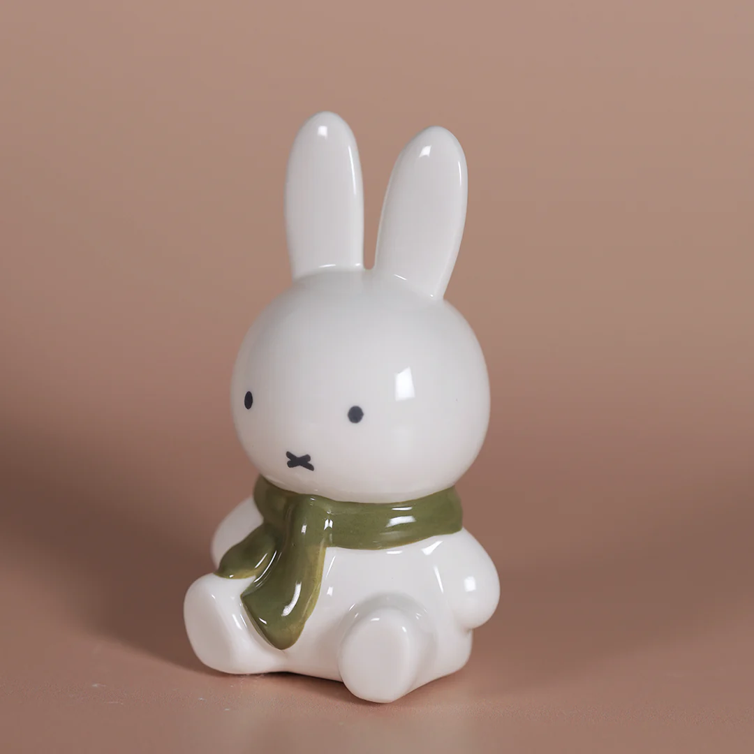 Miffy's Olive Green Scarf Figurine - Image 3