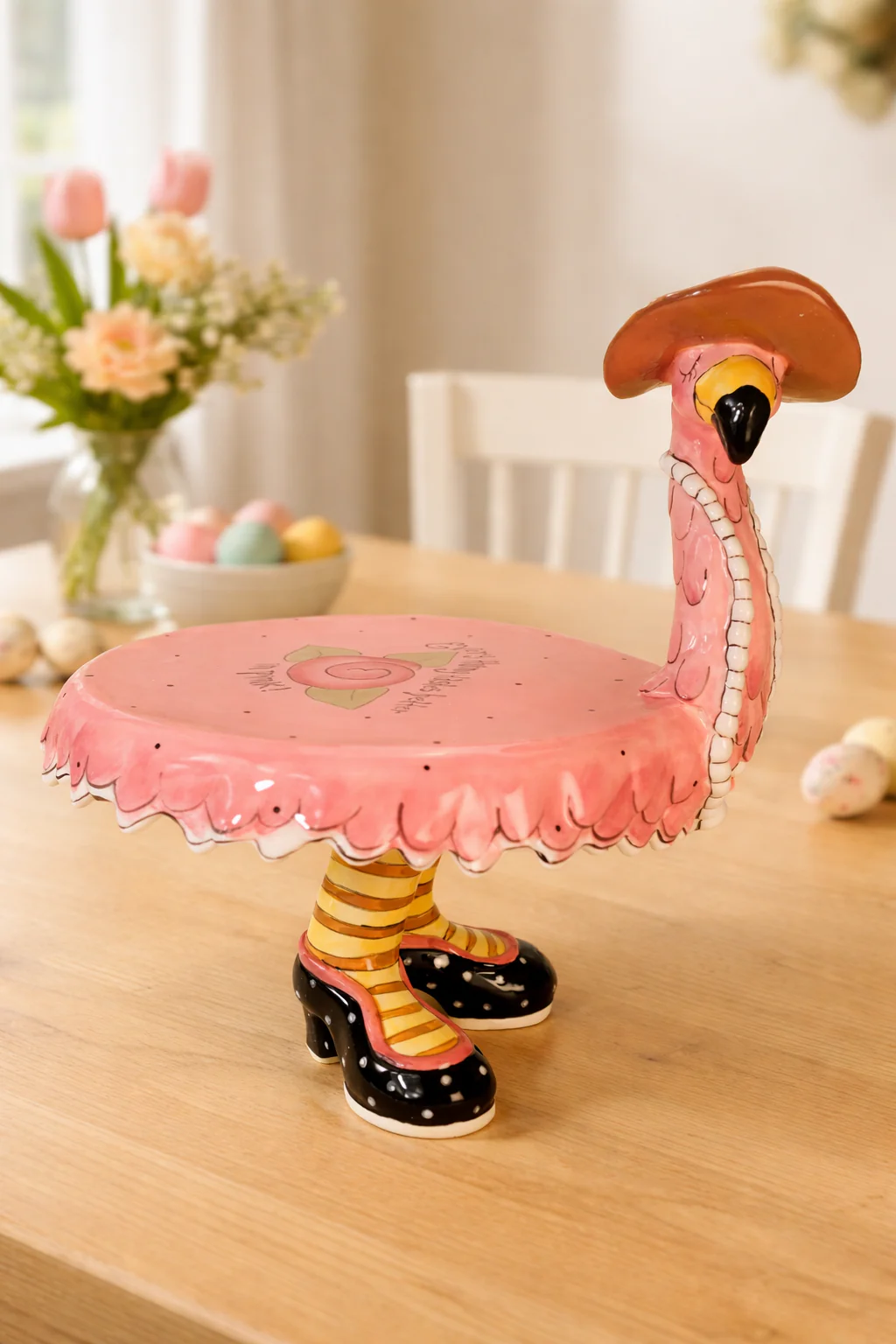 Miss Precious Flamingo Footed Cake Plate - Image 2
