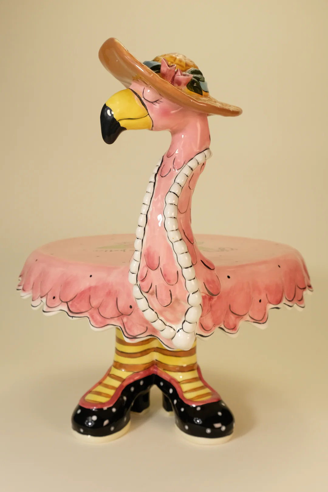 Miss Precious Flamingo Footed Cake Plate - Image 3