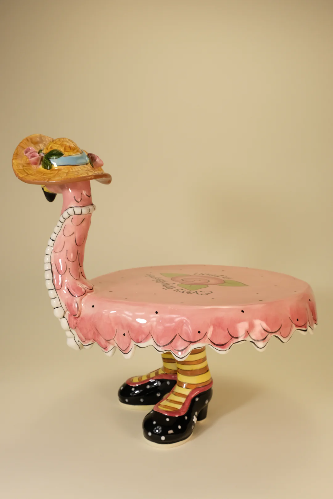 Miss Precious Flamingo Footed Cake Plate - Image 4