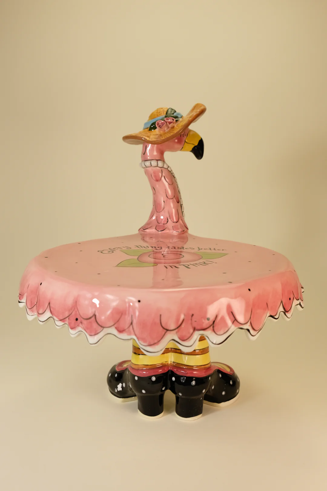 Miss Precious Flamingo Footed Cake Plate - Image 5