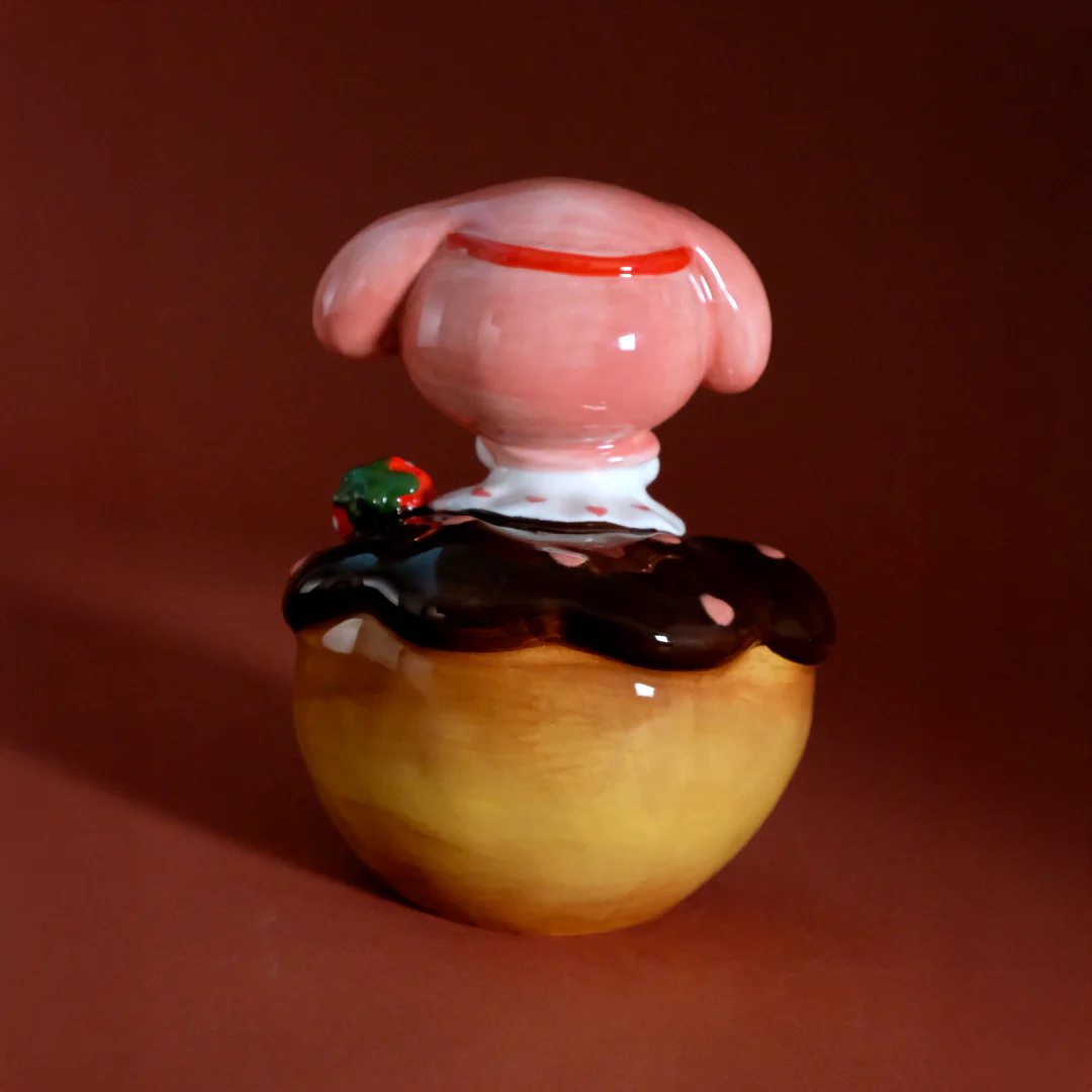 My Melody Strawberry Donut Figurine - Image 3