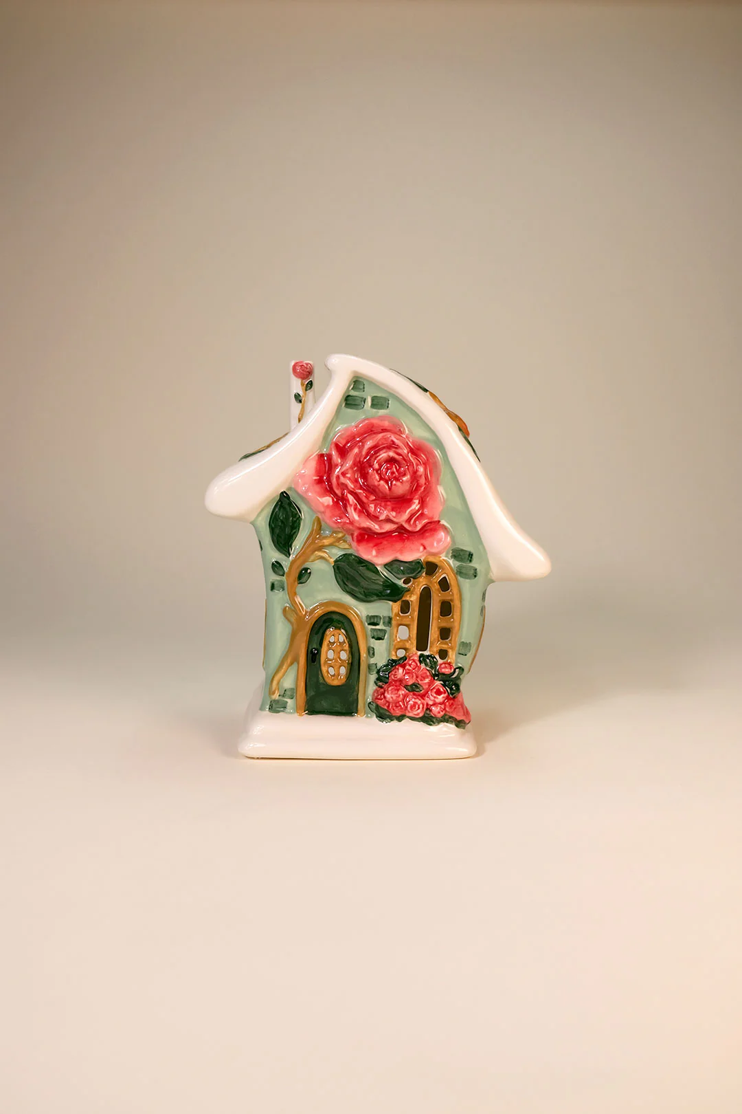 Peony Petal Cottage Candle House