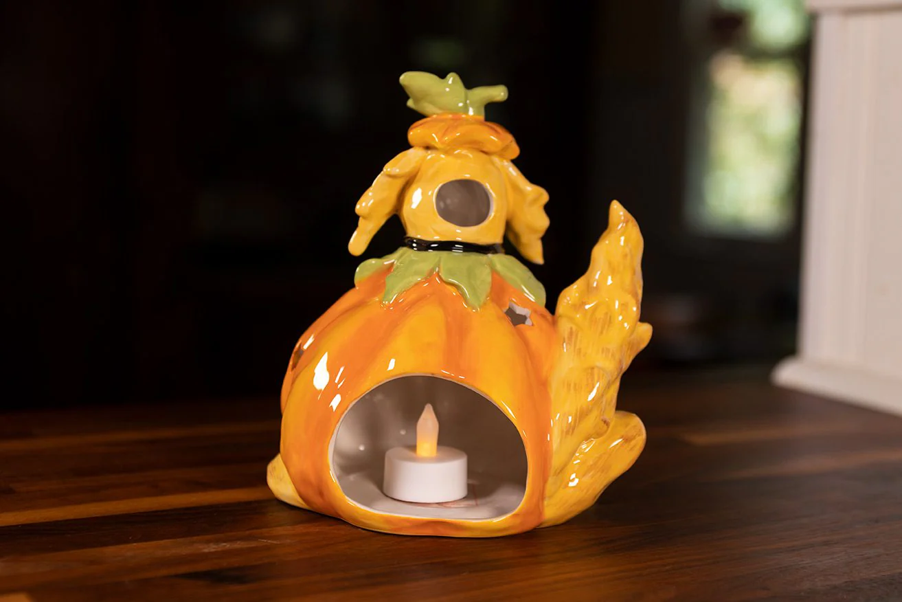 Pumpkin Dog Tealight Holder - Image 2