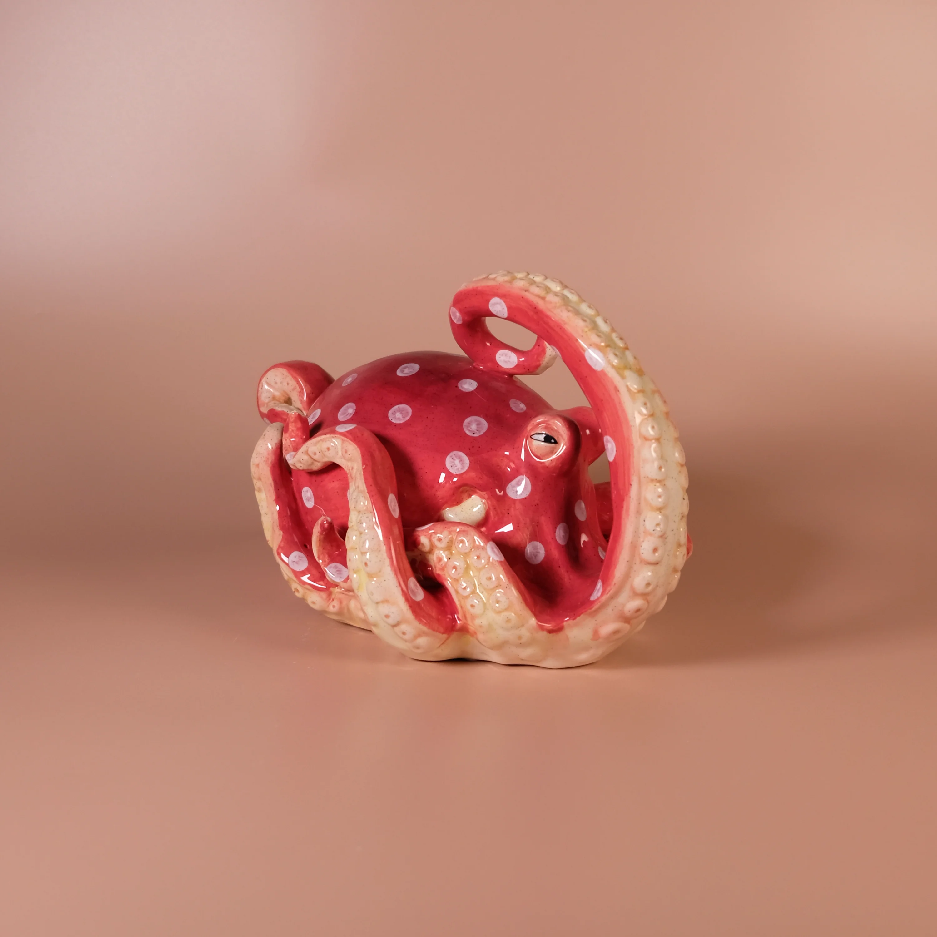 Red Octopus Figurine - Image 2