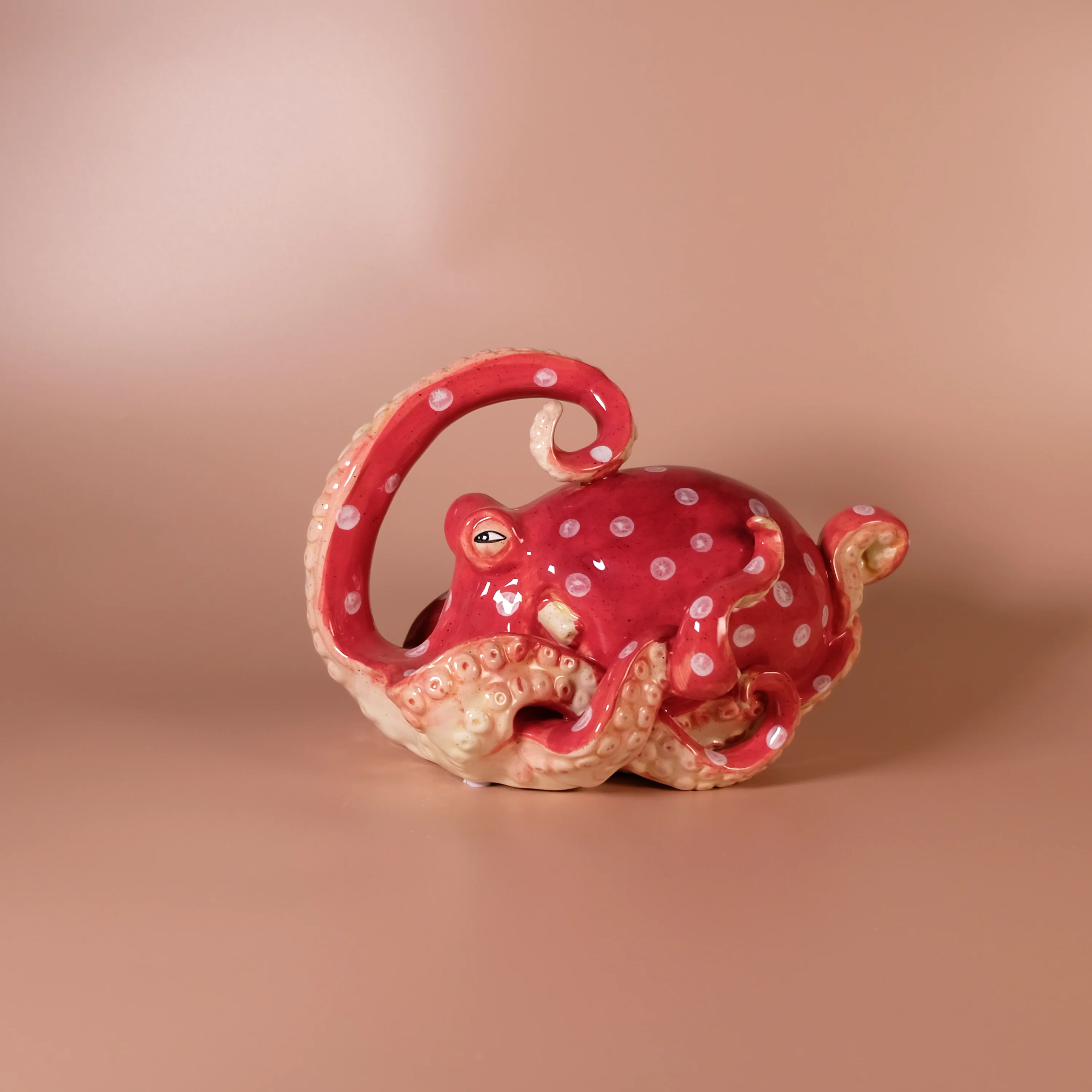 Red Octopus Figurine - Image 3