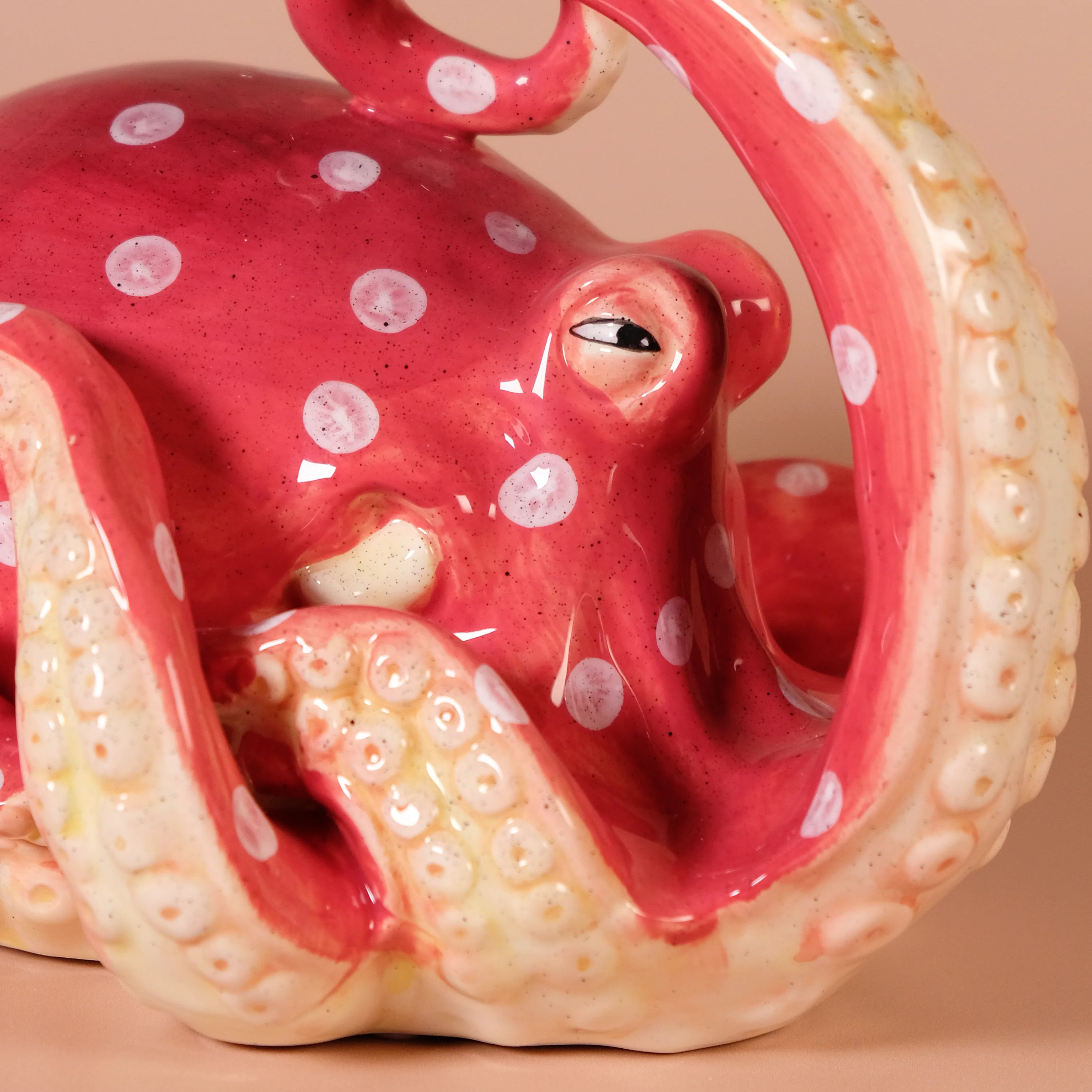 Red Octopus Figurine - Image 5