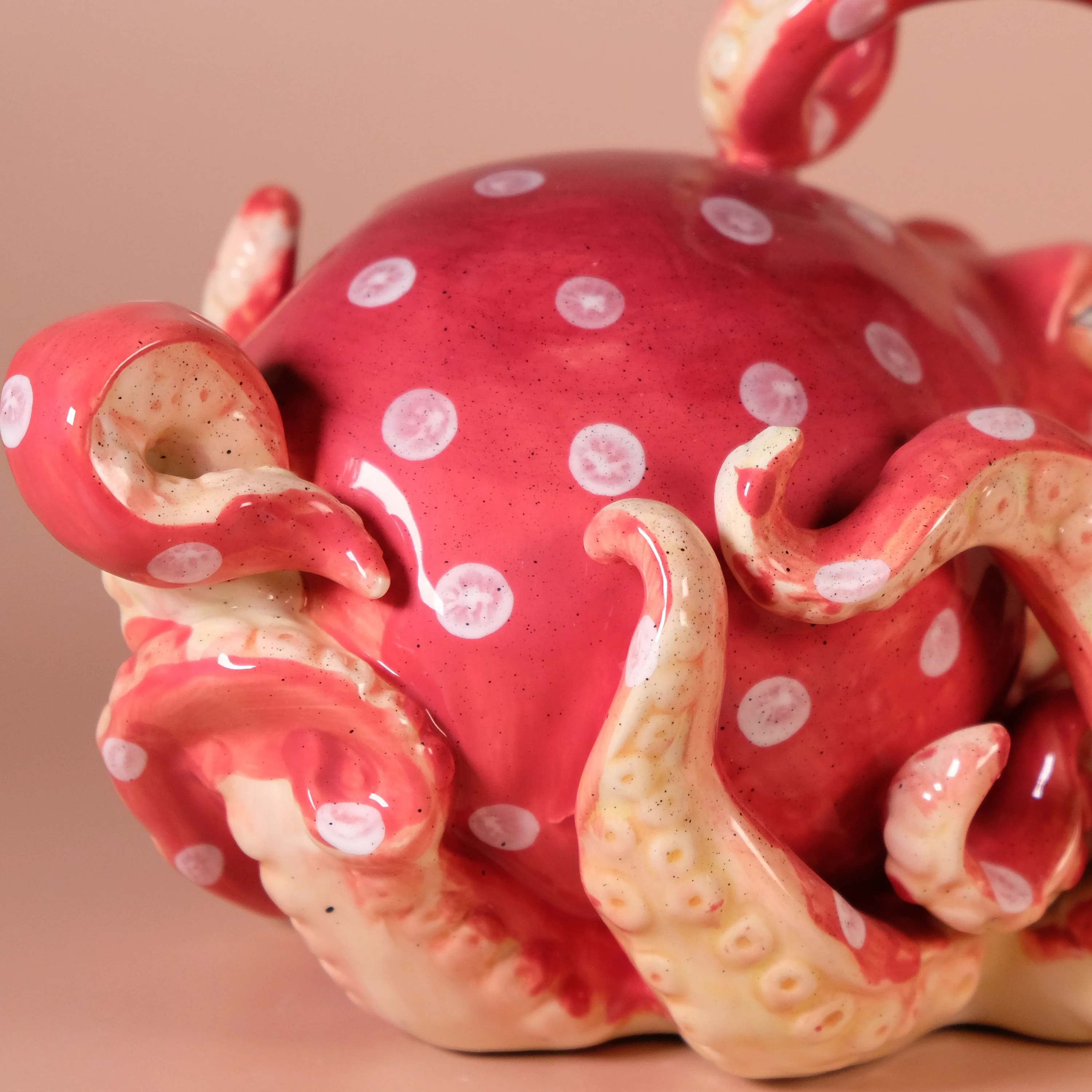 Red Octopus Figurine - Image 6