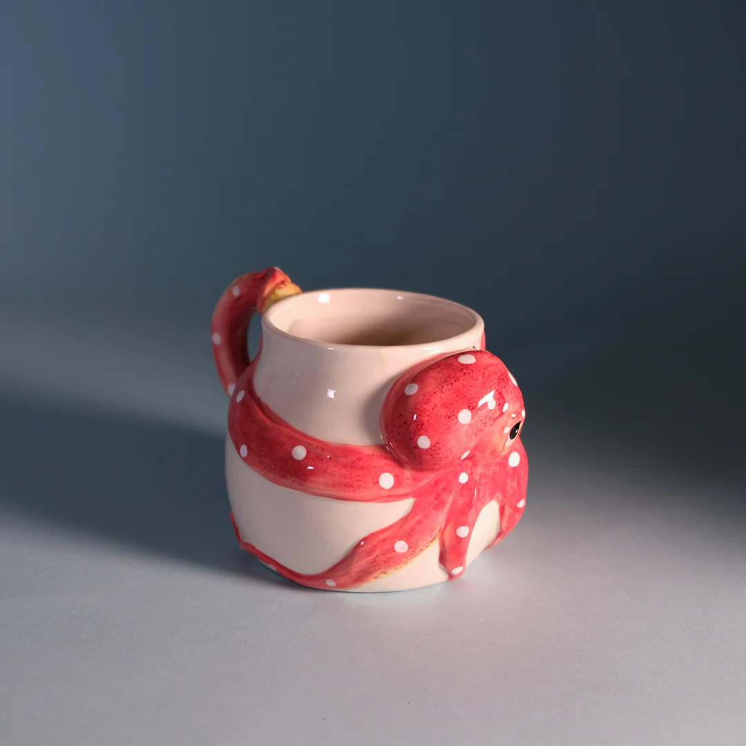 Red Octopus Mug - Image 4