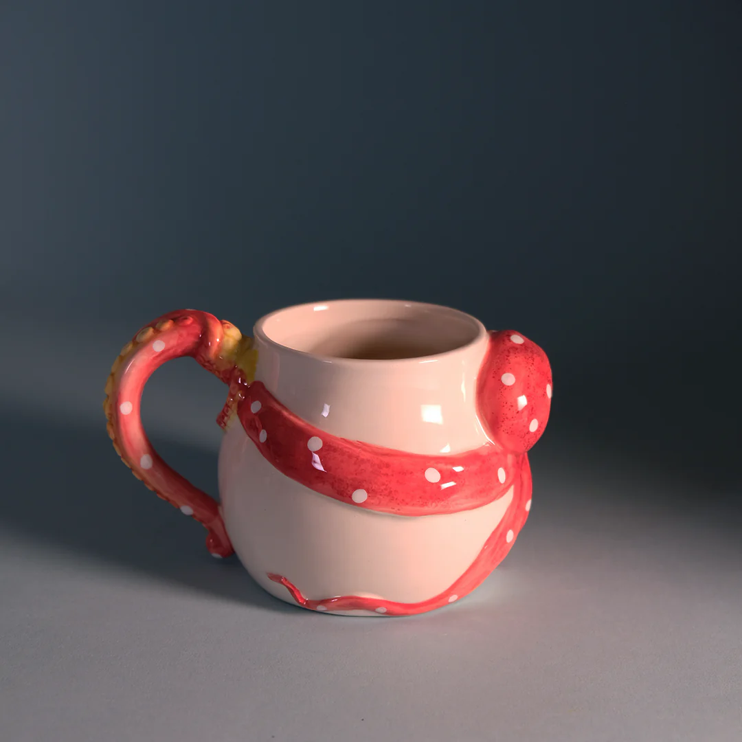 Red Octopus Mug - Image 5
