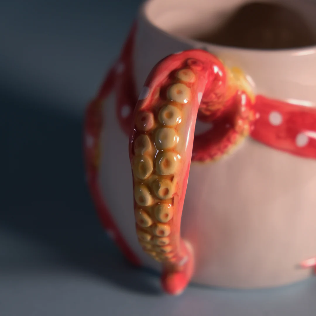 Red Octopus Mug - Image 7