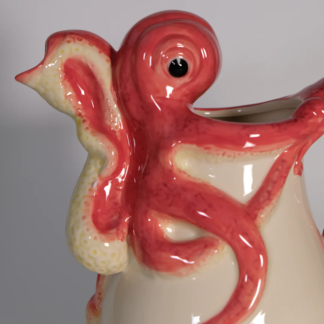 Red Octopus Pitcher - Image 5