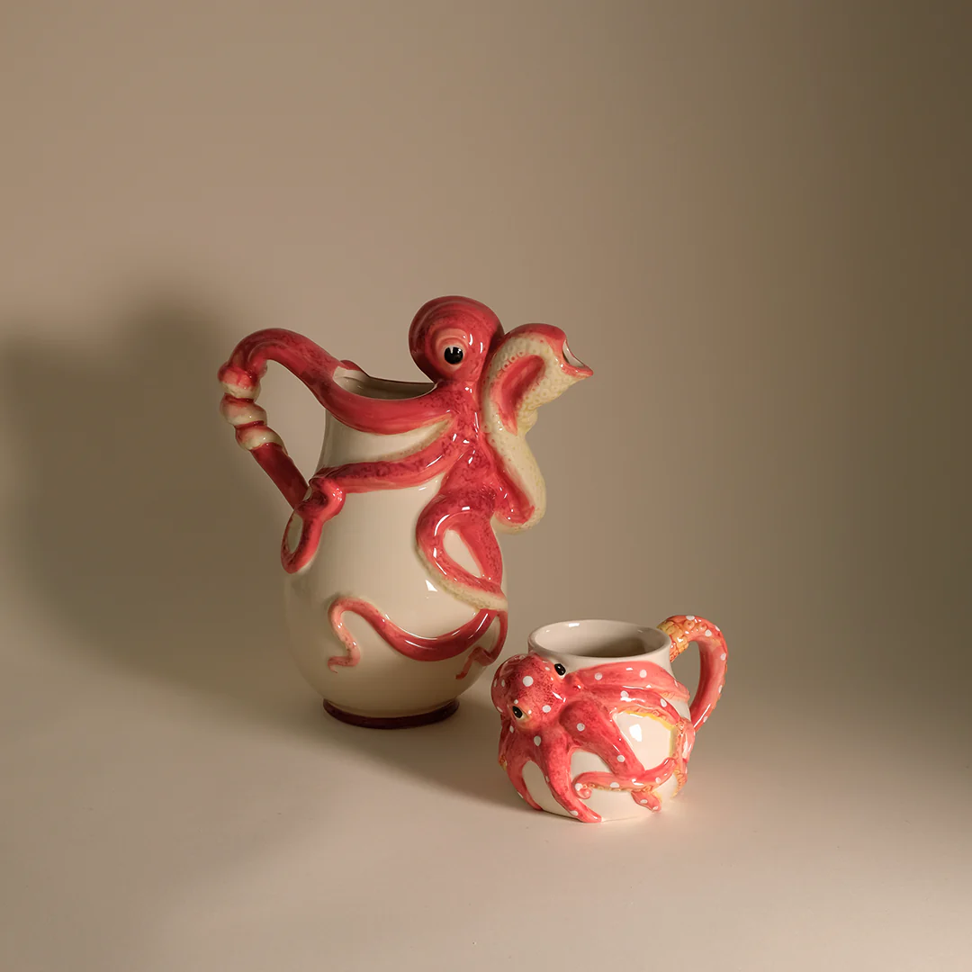 Red Octopus Pitcher - Image 8
