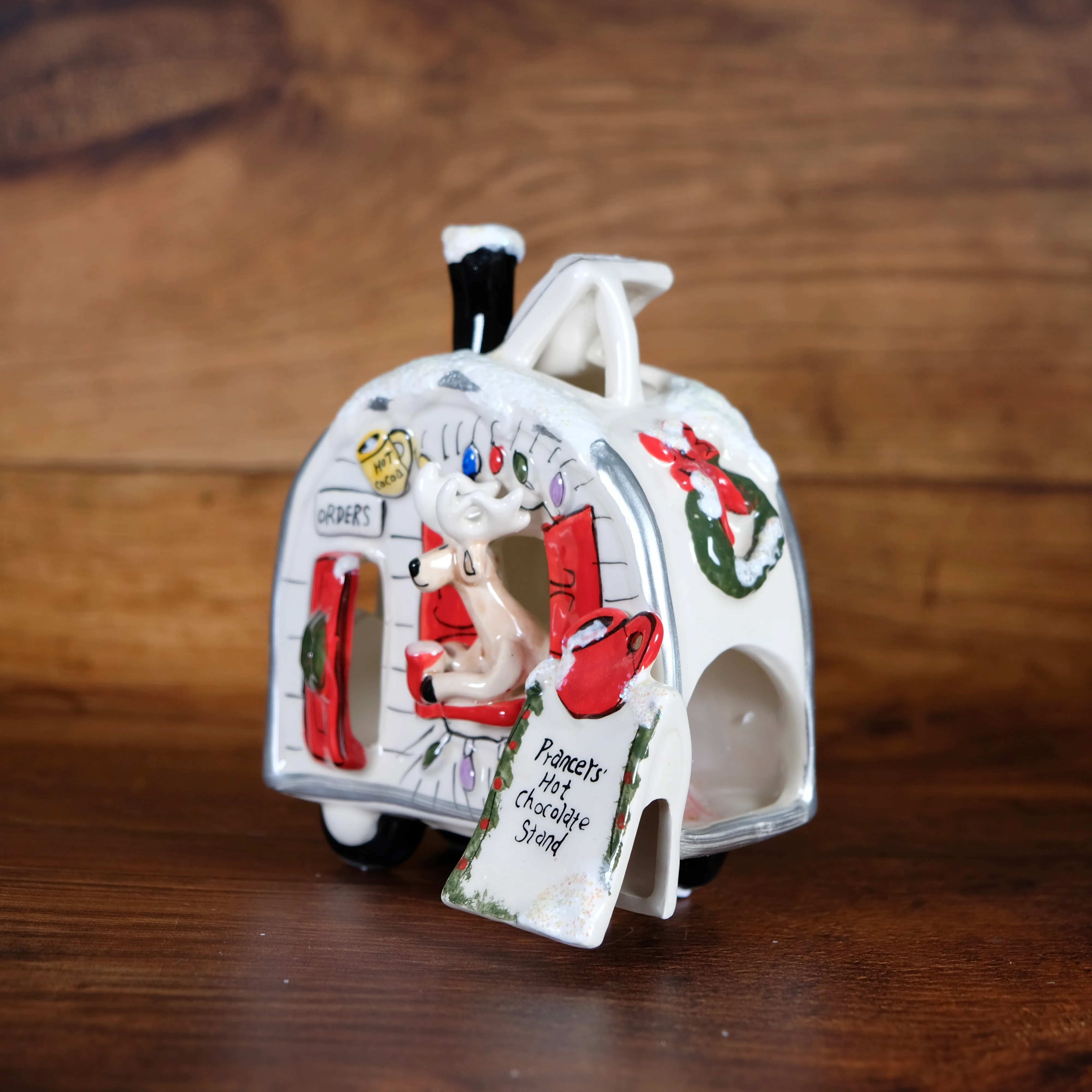 ReindeerVille - Prancer's Hot Chocolate Stand Candle House - Image 3