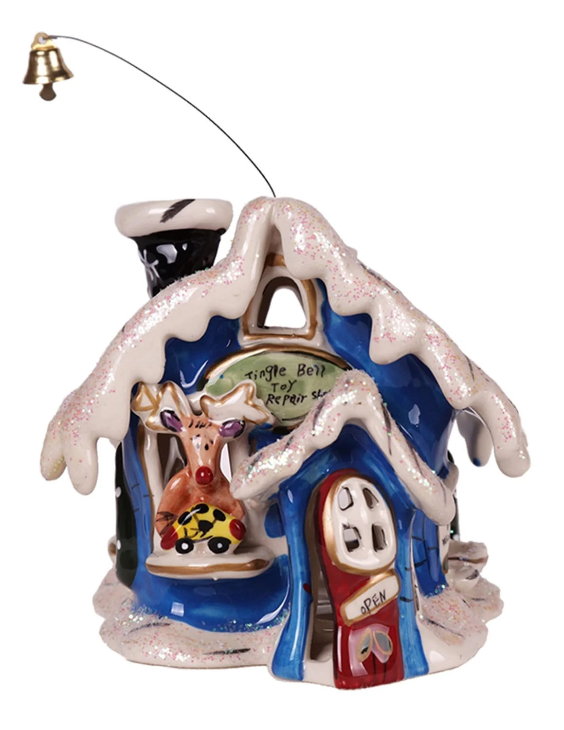 ReindeerVille - Rudolph Jingle Bell Shop Candle House - Image 3