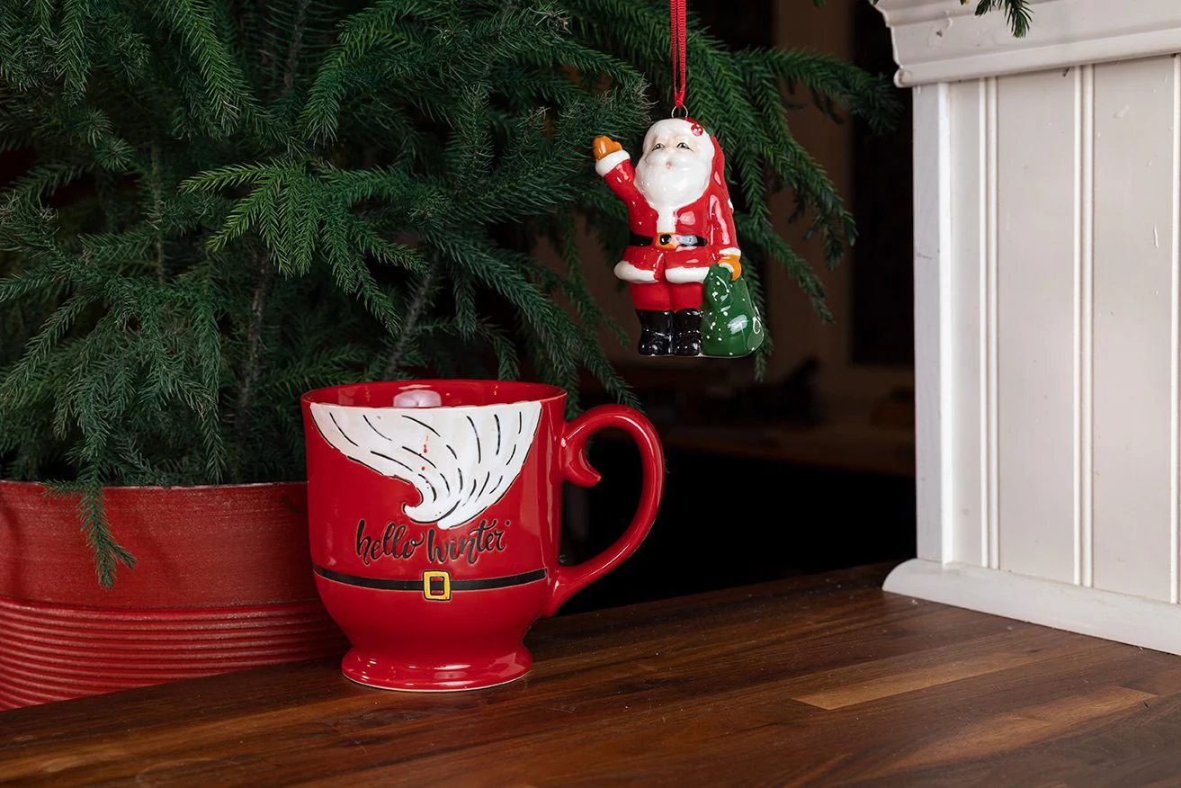 Santa Holiday Mug and Ornament Set - Image 3