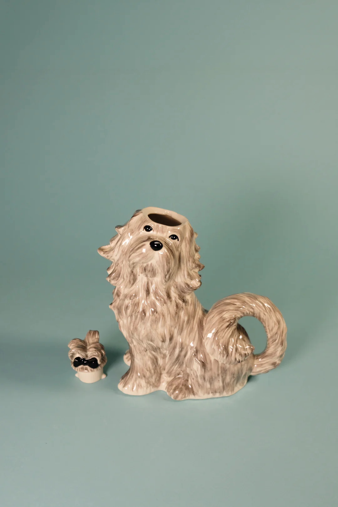 Shiz Tzu Teapot - Black & White - Image 6