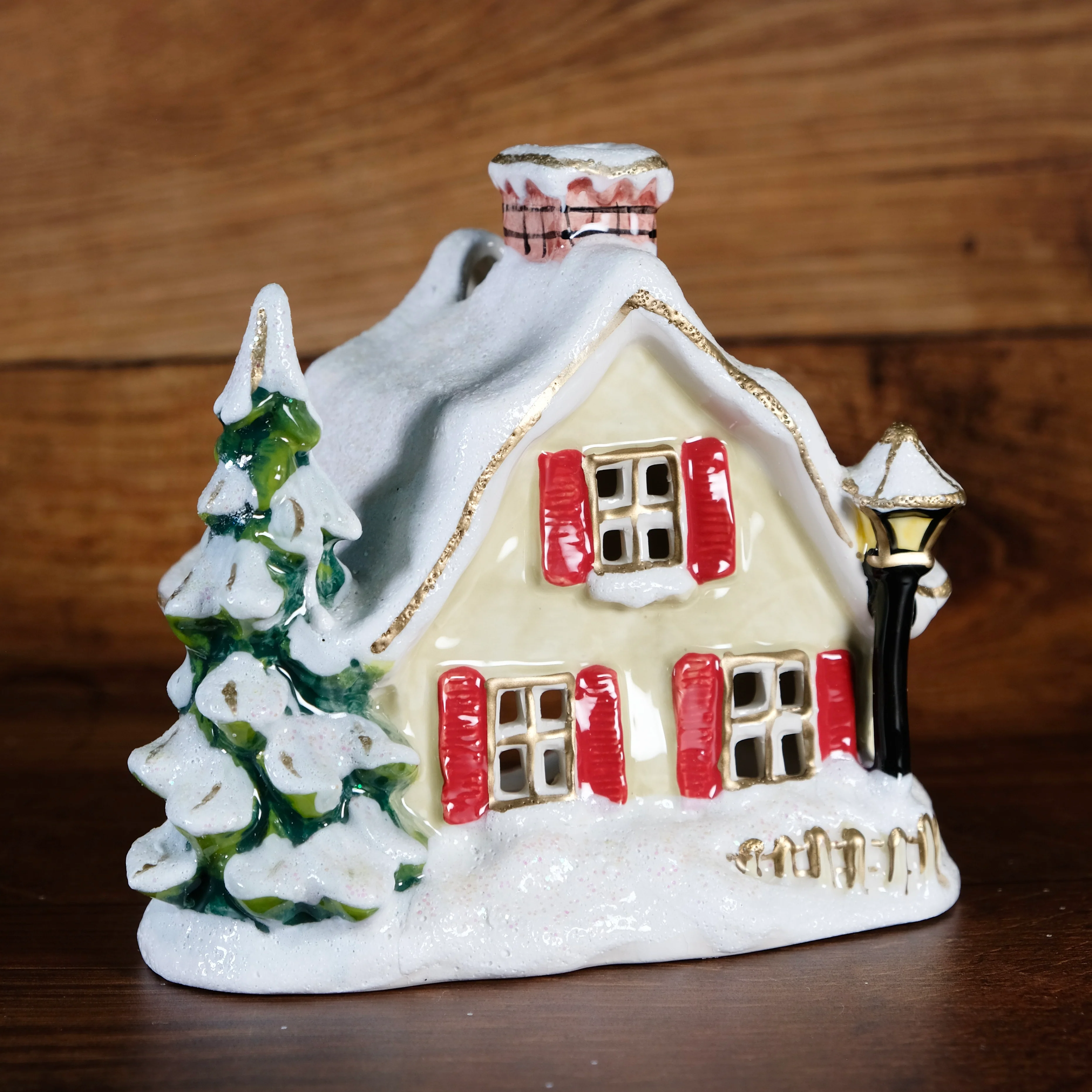 Snowy Candle House
