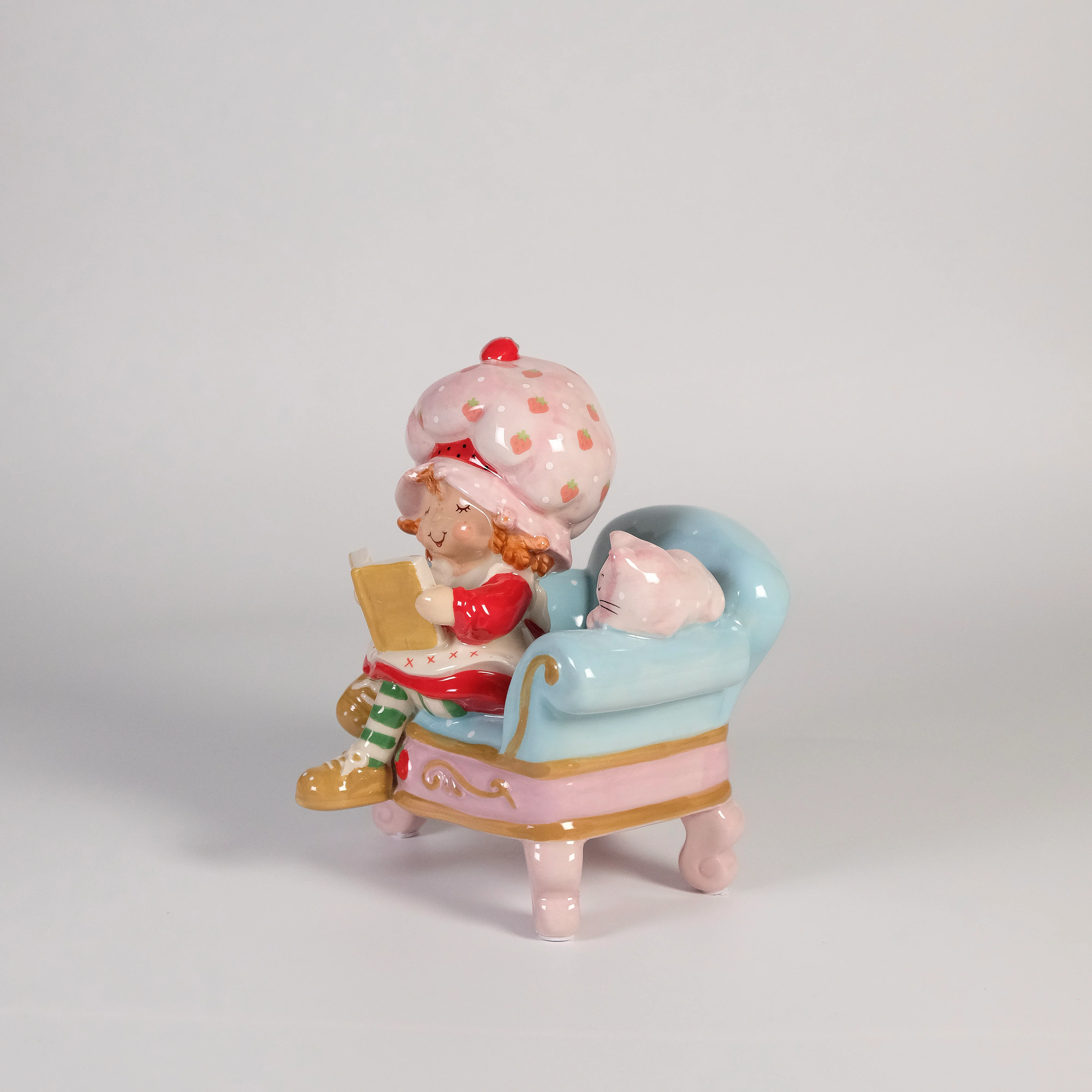 Strawberry Book Nook Figurine - Image 2