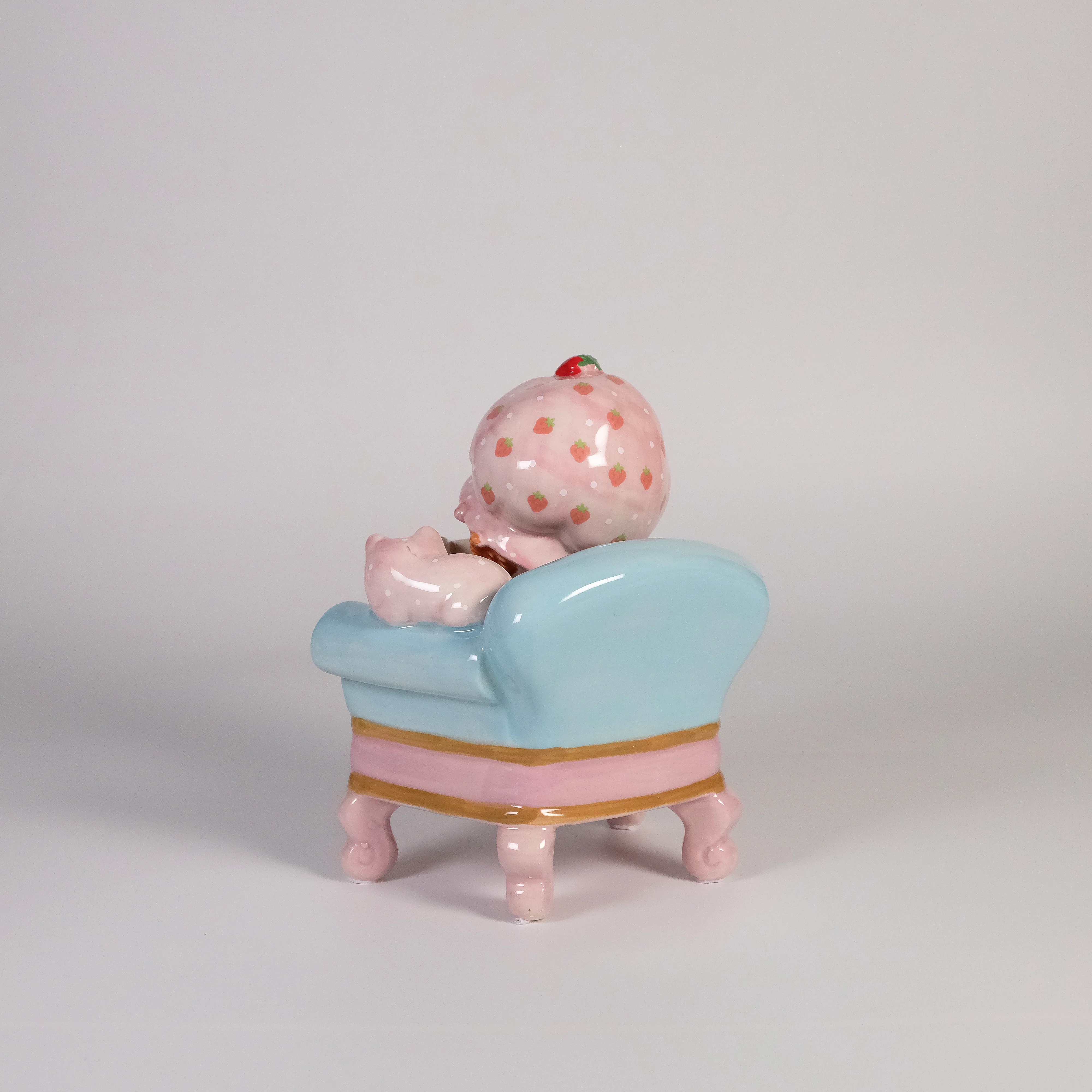 Strawberry Book Nook Figurine - Image 3