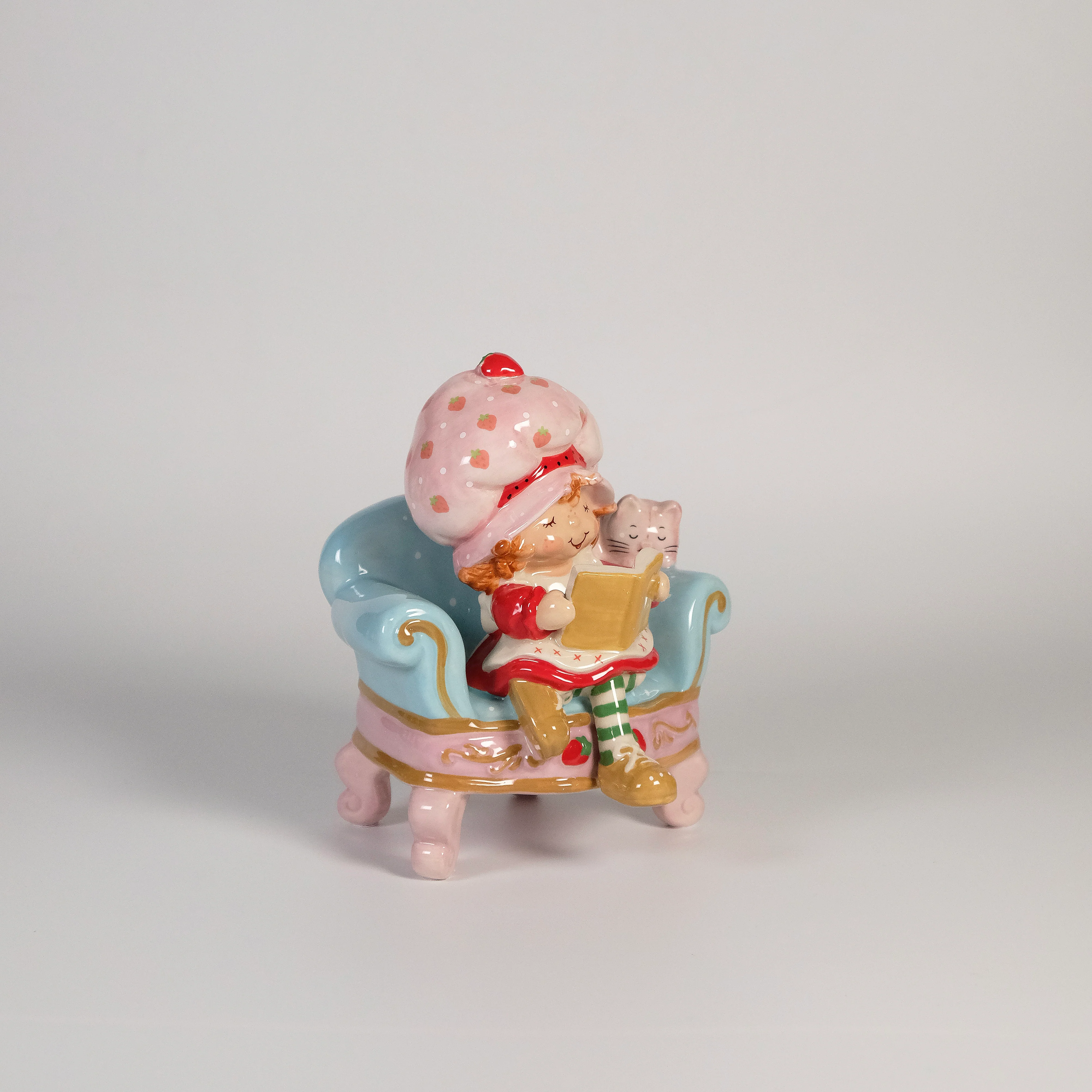 Strawberry Book Nook Figurine - Image 4