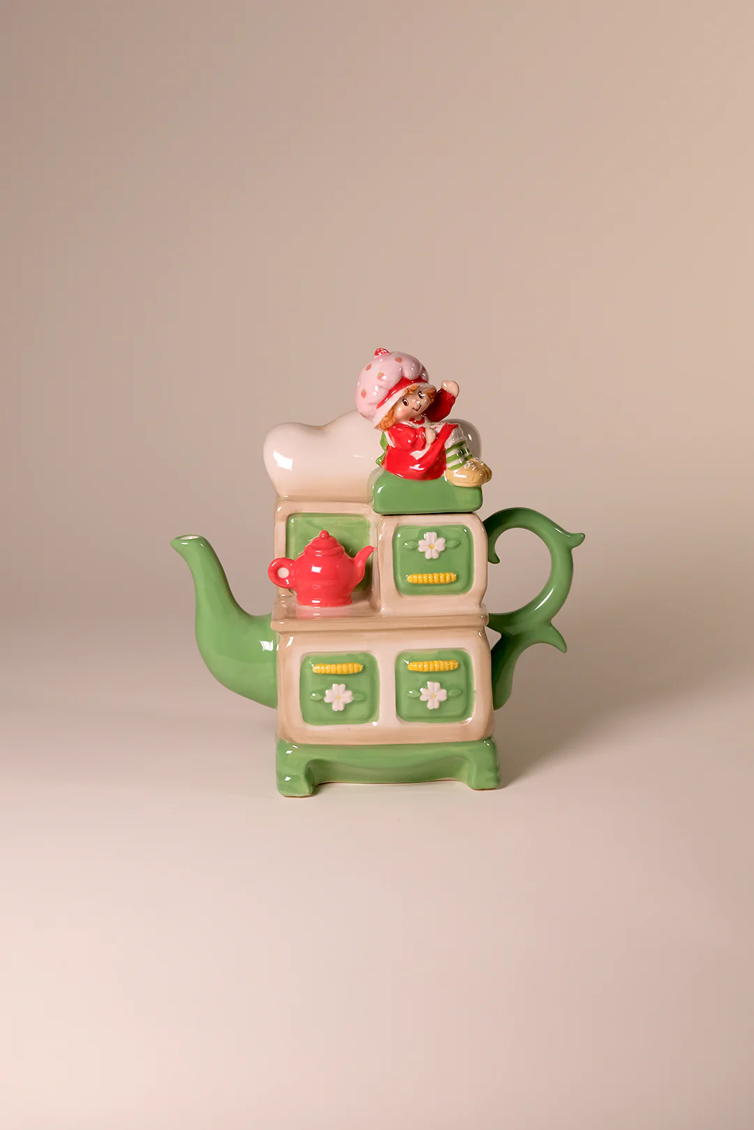 Strawberry Shortcake Tea on the Stove Teapot
