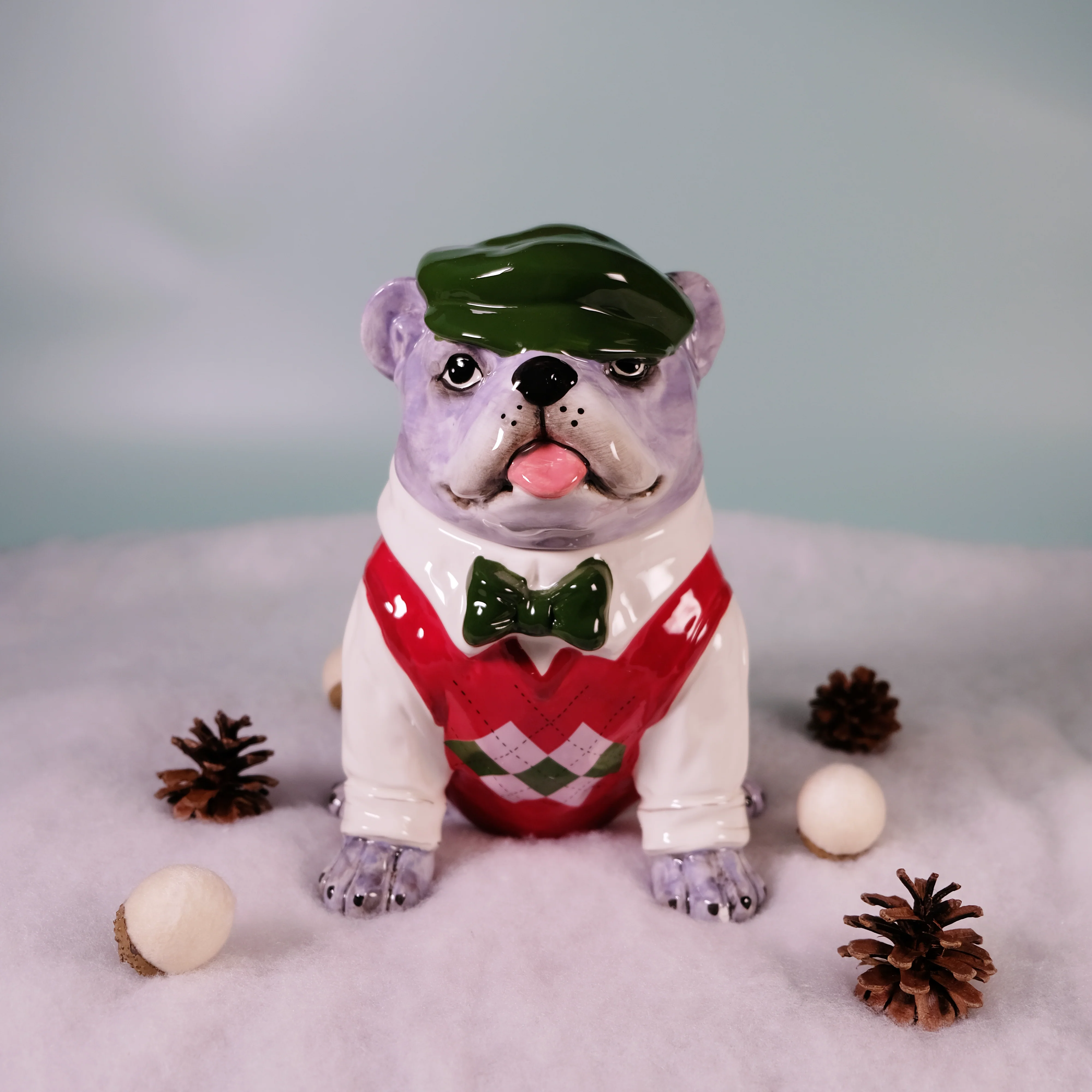 SWEATER DOG TREAT JAR