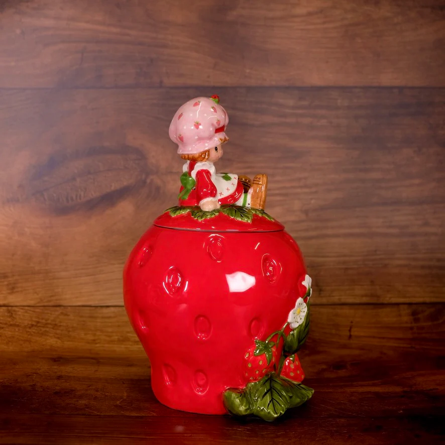 Sweet Strawberry Stash Cookie Jar - Image 2