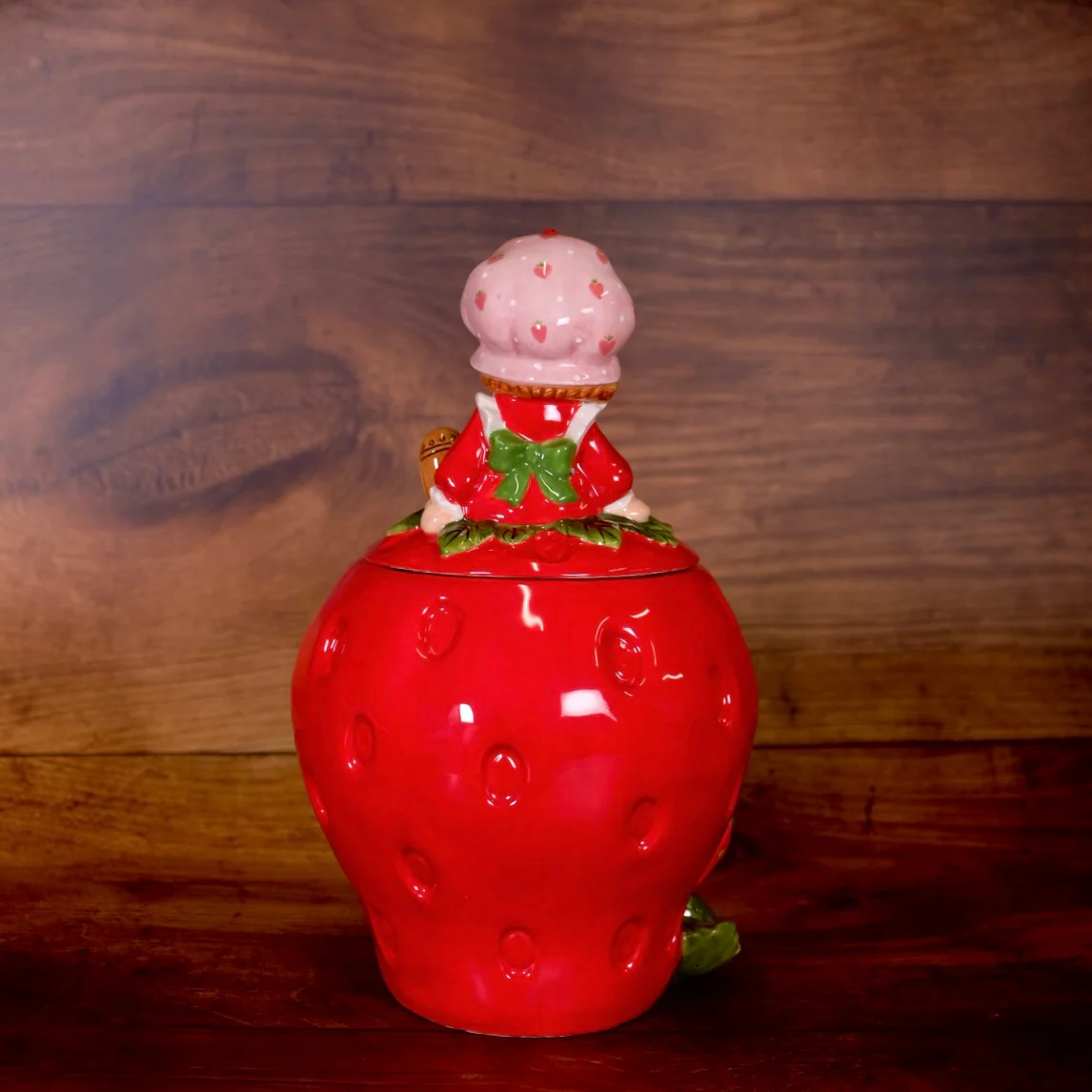 Sweet Strawberry Stash Cookie Jar - Image 3
