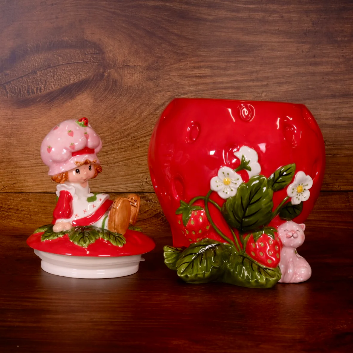 Sweet Strawberry Stash Cookie Jar - Image 6
