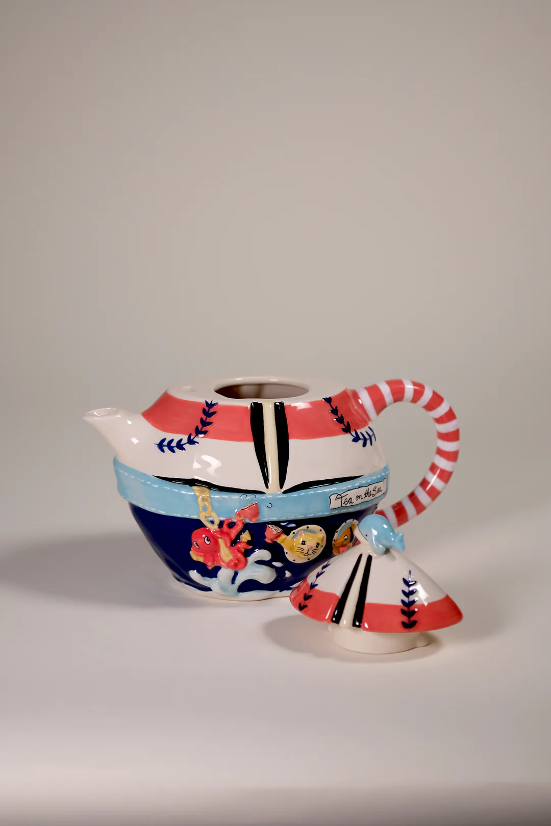 Tea On the Sea Sailboat Teapot - Image 3