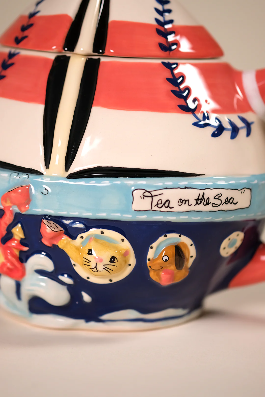 Tea On the Sea Sailboat Teapot - Image 8