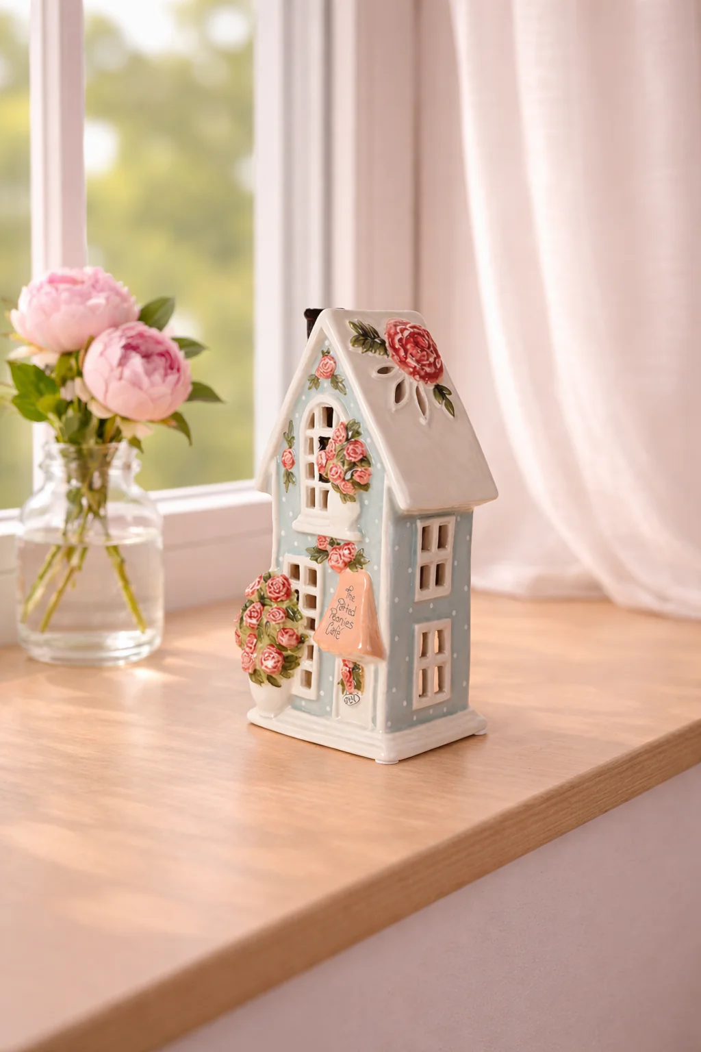 The Potted Peonies Cafe Candle House - Image 2