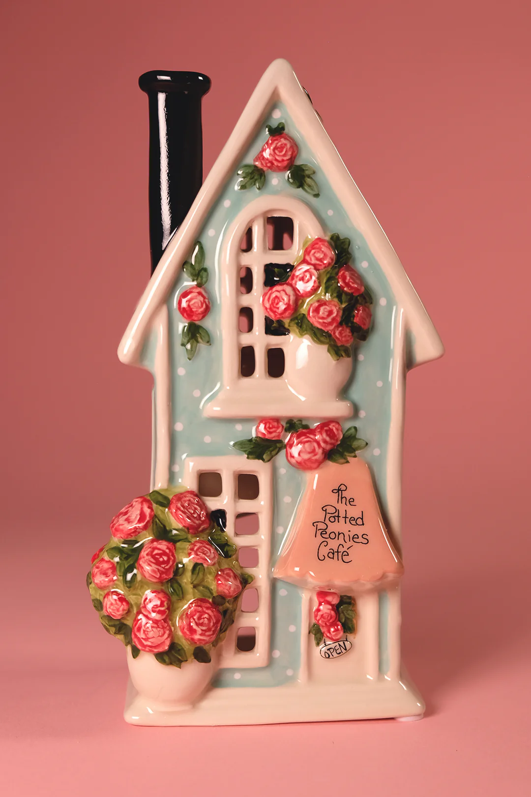 The Potted Peonies Cafe Candle House - Image 3