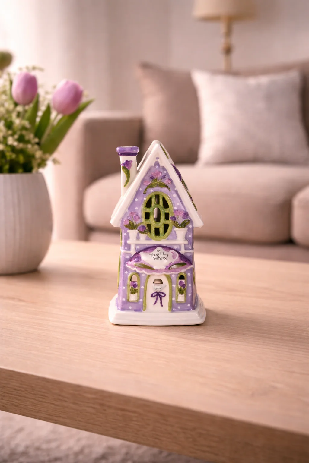 The Tranquil Tulip Teahouse Candle House - Image 2