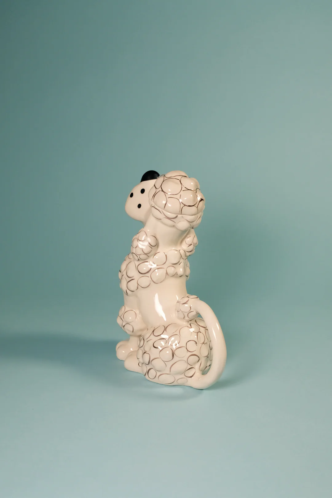 Toy Poodle Teapot - White - Image 3