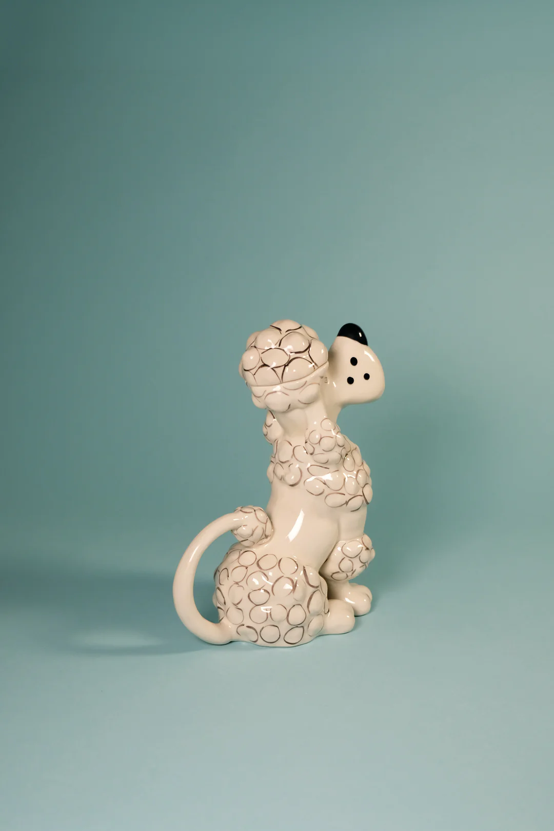 Toy Poodle Teapot - White - Image 5