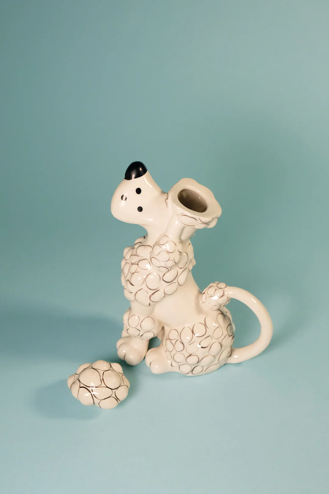 Toy Poodle Teapot - White - Image 6