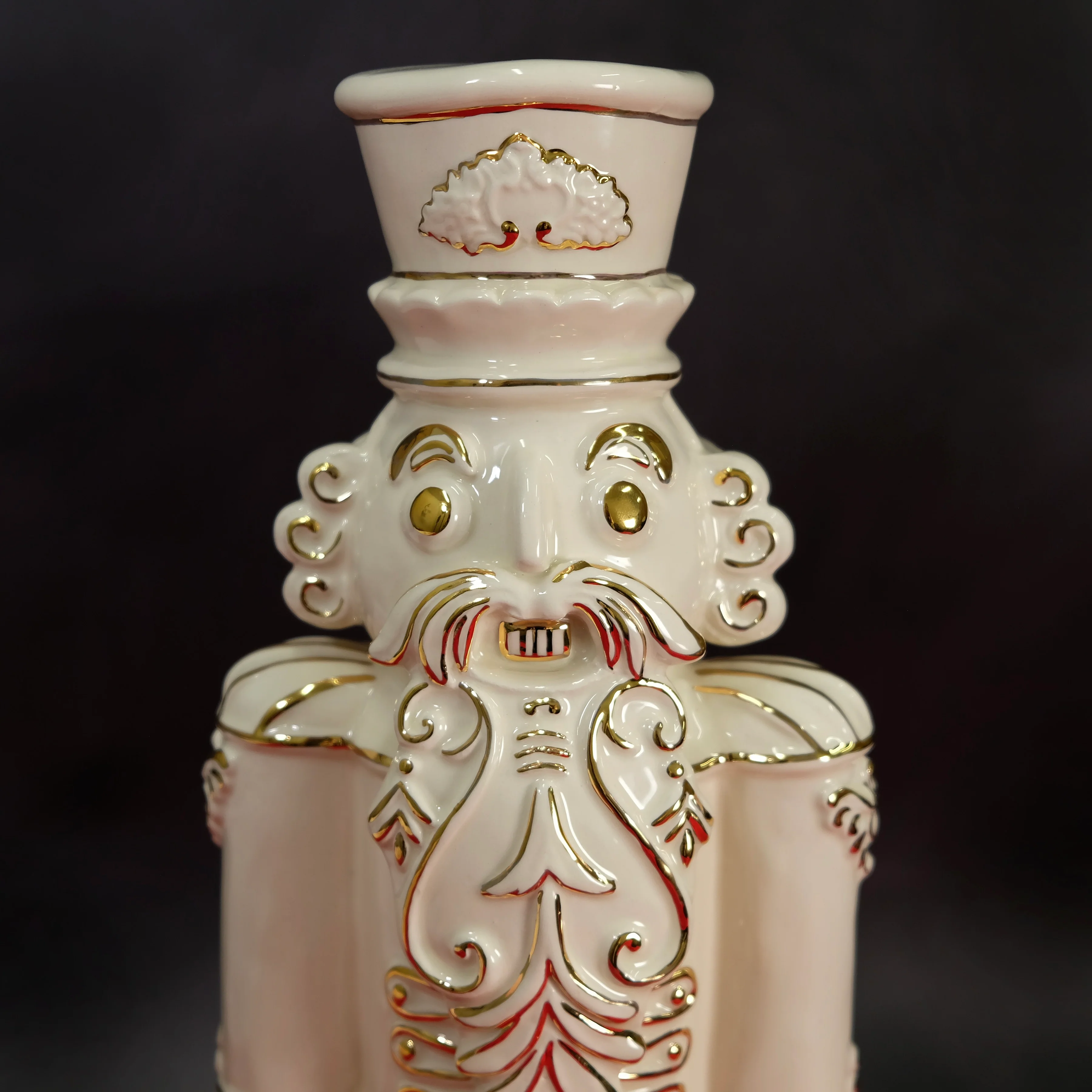 Trophy White Gold Nutcracker Figurine - Image 6