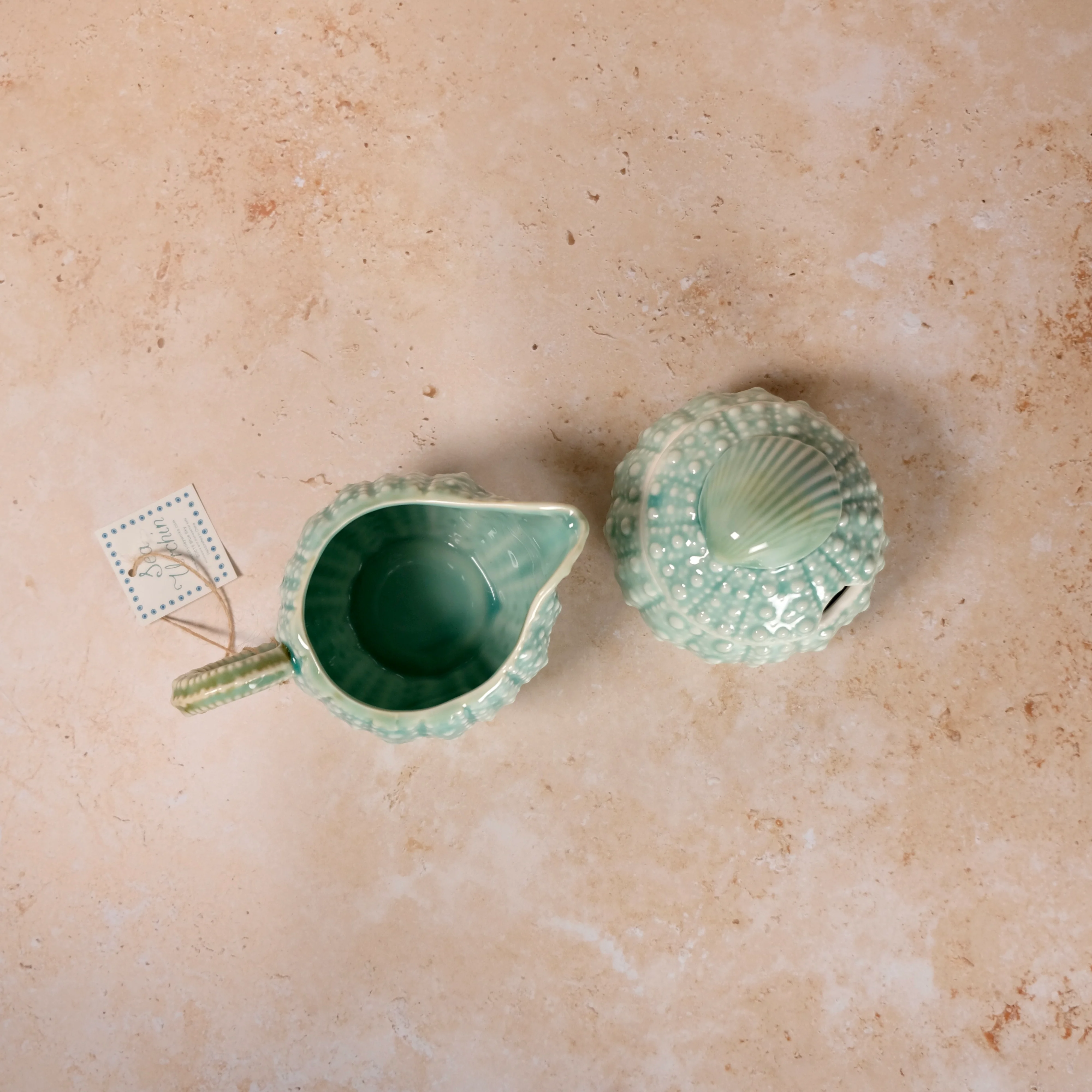TURQ URCHIN SUGAR BOWL - Image 4