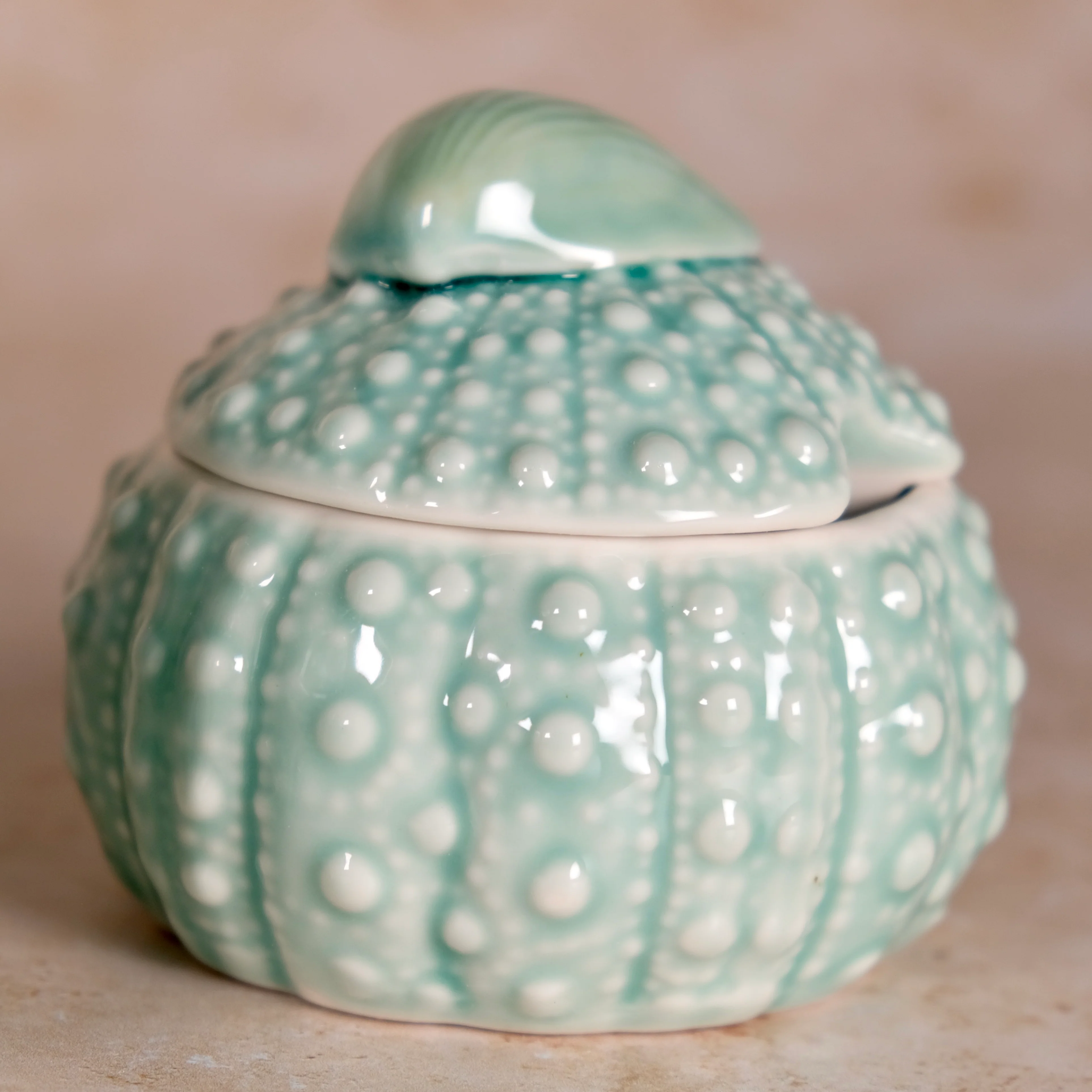 TURQ URCHIN SUGAR BOWL - Image 3