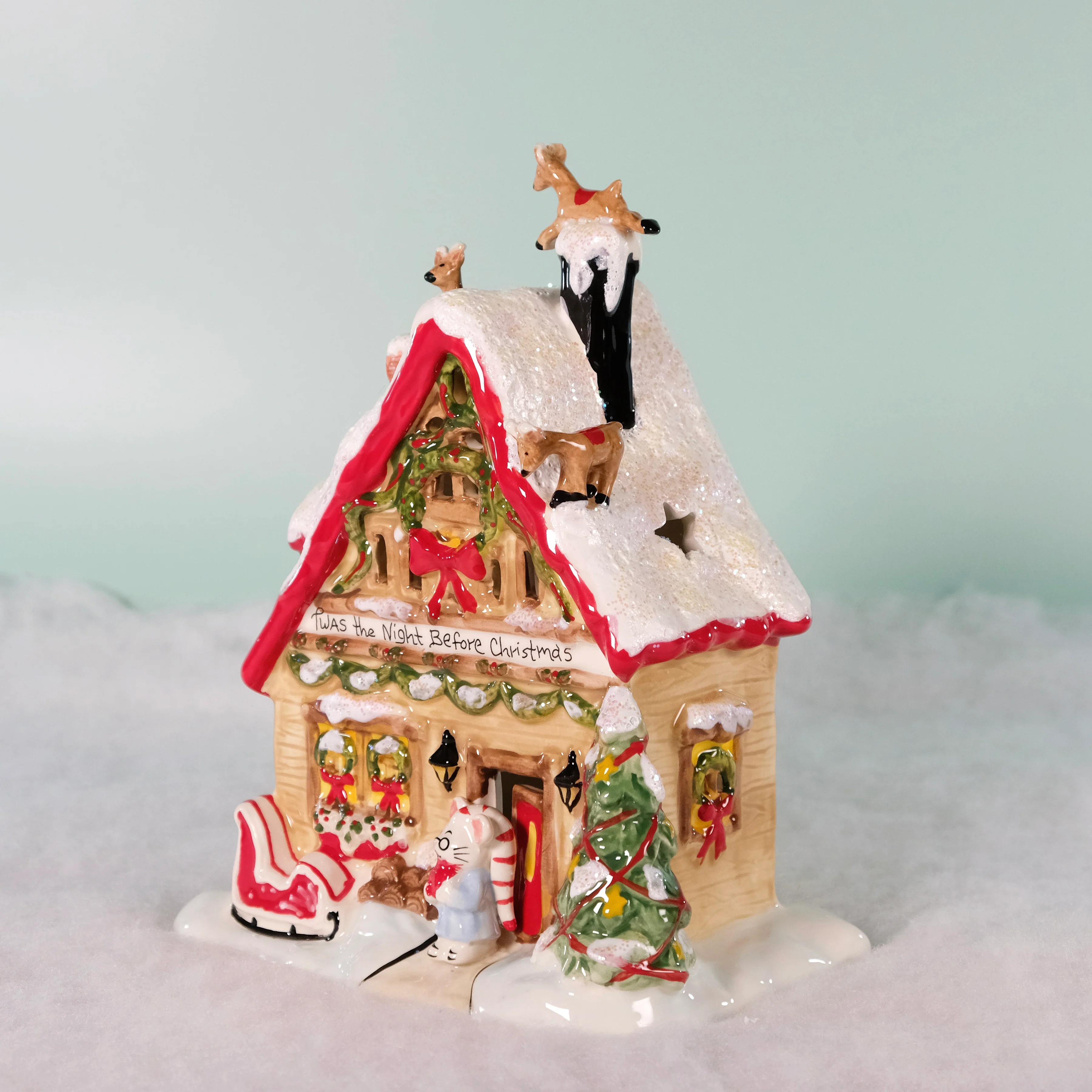 Twas The Night Before Christmas Candle House - Image 5