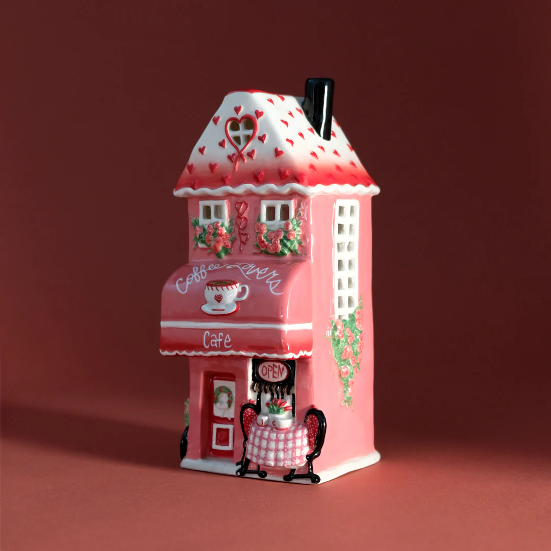 Valentine's Day Coffee Lovers Candle House - Image 5