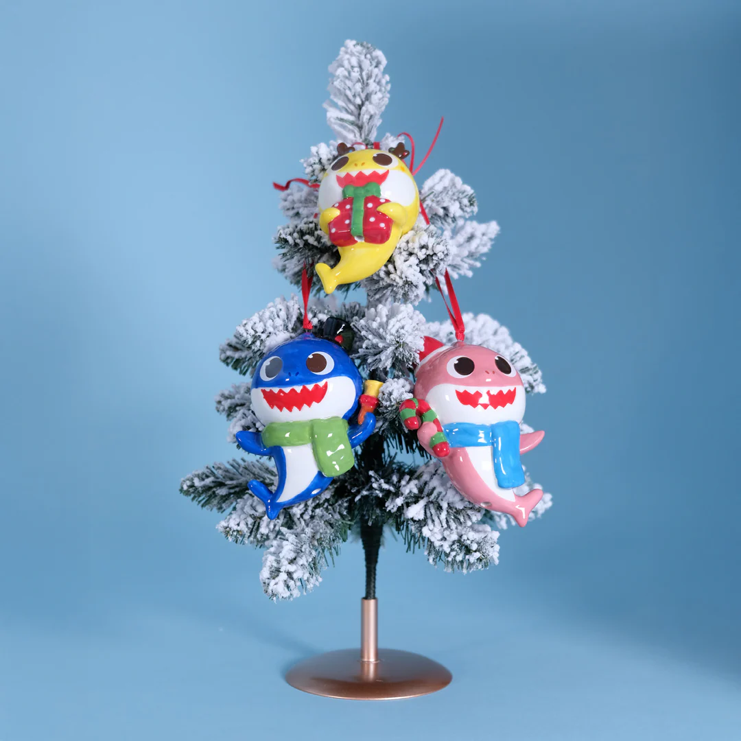 Baby Shark Winter Joy Ornaments Set of 3 - Image 3