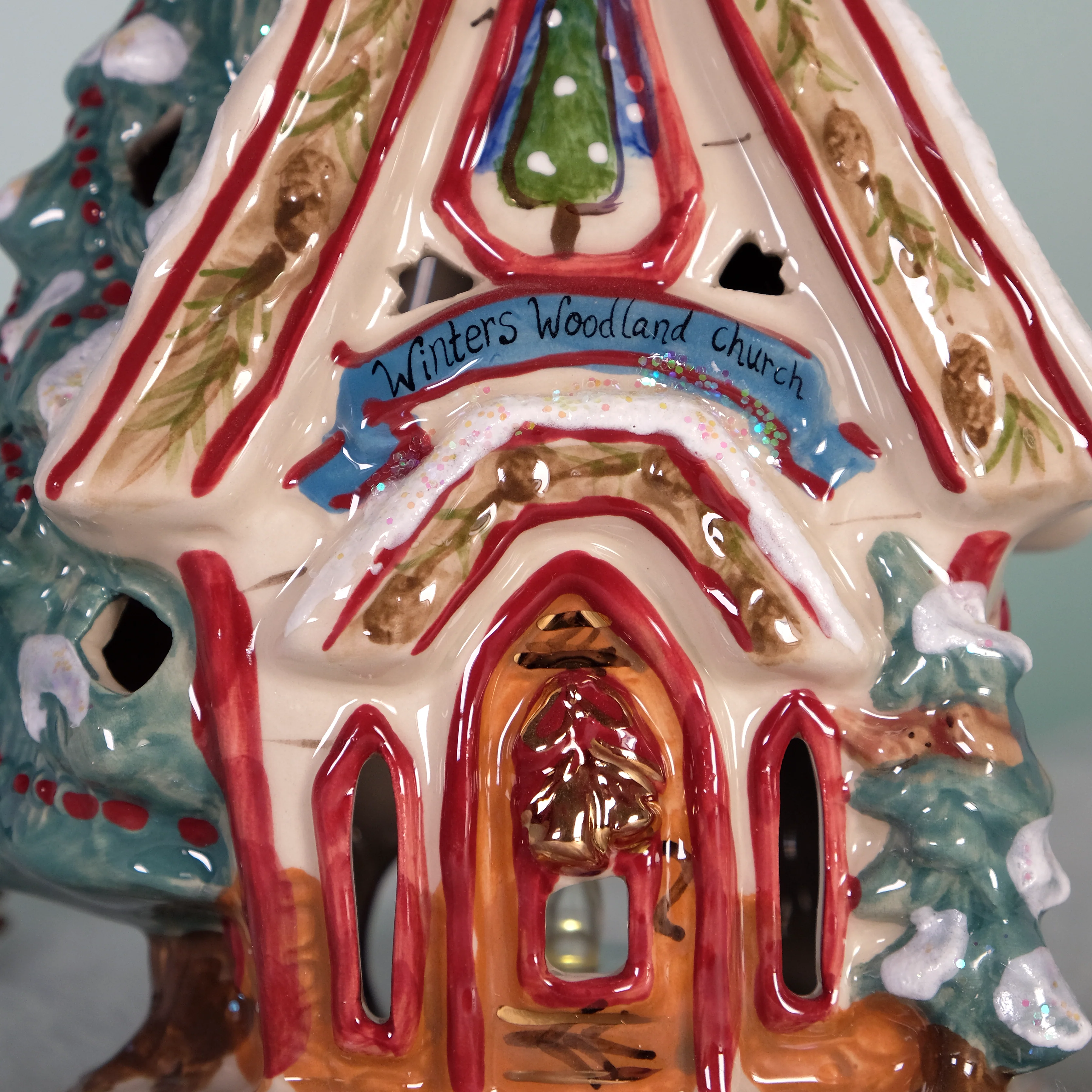 Winter Wonderland Church Candle House - Image 8