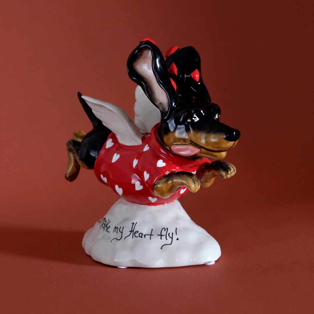 You Make My Heart Fly! Dog Figurine - Image 2