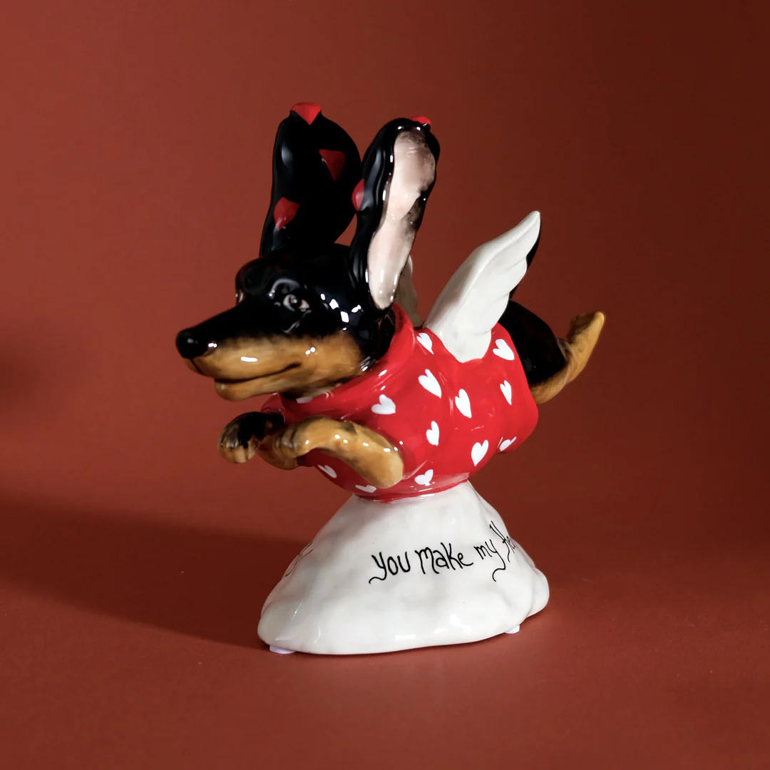 You Make My Heart Fly! Dog Figurine - Image 4