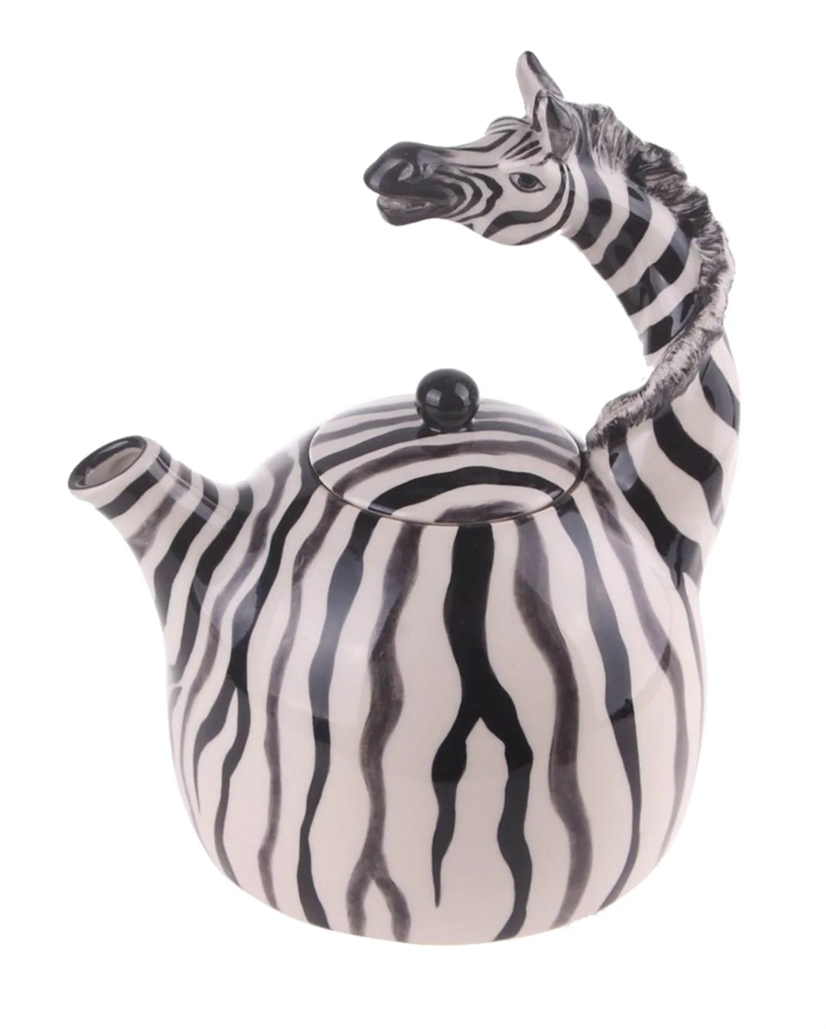 Zebra Teapot - sitting - Image 2